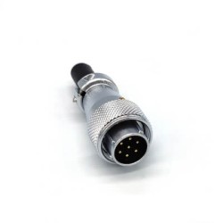 WS16 7pin Power Connector, Male connector Aviation High Voltage Bulkhead Solder Wire Plug