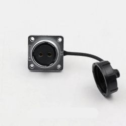 WS20 2PIN Metal Power Connector Electrical Waterproof Power Supply Female Socket Connector 2PIN (WS20, Z, 2pin）