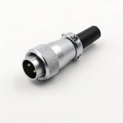 WS20 2PIN Metal Power Connector Electrical Waterproof Power Supply Male Plug Connector 2PIN