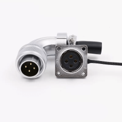 WS20 4Pin Aviation Connector Male Plug Female Socket Metal Threaded Panel Mount Waterproof Connector (TS+Z 4pin)