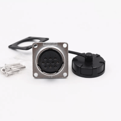WS24 10pin Connector Female Panel Mount Socket Power Cable Connector, Automotive Aviation Receptacle ((WS24, Z, 10pin)