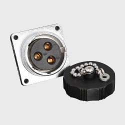 WS28 Industrial Connectors 3 pin female socket power connector (WS28, Z, 3pin）