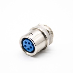 Circular 5Pin Connector XS16 Plug Socket Panel Mount Solder Type Bulkhead