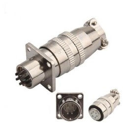 XS12 6Pin Micro Audio Metal Connector Male And Female Quick Push Pull Aviation Connector