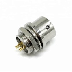 XS12 Power Connector Push Pull Type 2Pin Male Circular Panel Socket