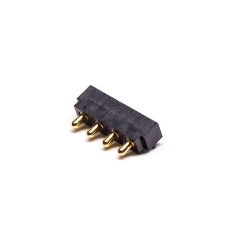 4 Pin Pogo Connector Multi Pin Series 2.5MM Solder Flat Type 4 Pin Brass Gold Plating 4 Pin Pogo Connector Multi Pin Series 2.5MM Solder Flat Type 4 Pin Brass Gold Plating