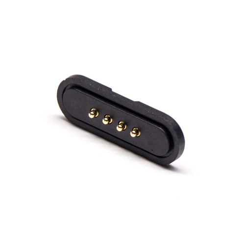 4 Pin Pogo Connector Single Row Side-mounted Brass Gold Plating 2.54MM Pitch 4 Pin Pogo Connector Single Row Side-mounted Brass Gold Plating 2.54MM Pitch