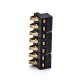 7 Pin Battery 2.5MM Pitch Gold Plating 4.0H PCB Mount Battery Contact Shrapnel 7 Pin Battery 2.5MM Pitch Gold Plating 4.0H PCB Mount Battery Contact Shrapnel