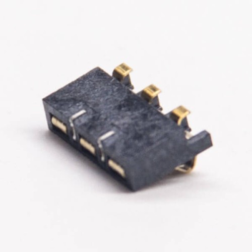 Battery Charger Connector Plug 3 Pin SMT Male Golden PCB Mount PN2.5 Battery Charger Connector Plug 3 Pin SMT Male Golden PCB Mount PN2.5