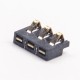 Battery Charger Connector Plug 3 Pin SMT Male Golden PCB Mount PN2.5 Battery Charger Connector Plug 3 Pin SMT Male Golden PCB Mount PN2.5