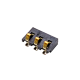 Battery Charger Connector Plug 3 Pin SMT Male Golden PCB Mount PN2.5 Battery Charger Connector Plug 3 Pin SMT Male Golden PCB Mount PN2.5