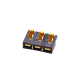 Battery Charger Connector Plug 3 Pin SMT Male Golden PCB Mount PN2.5 Battery Charger Connector Plug 3 Pin SMT Male Golden PCB Mount PN2.5