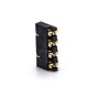 Battery Connector Head 4 Pin Gold Plating 2.5PH 3.0mm High PCB Mount Battery Contact Shrapnel Battery Connector Head 4 Pin Gold Plating 2.5PH 3.0mm High PCB Mount Battery Contact Shrapnel