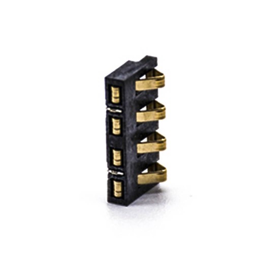 Battery Connector Head 4 Pin Gold Plating 2.5PH 3.0mm High PCB Mount Battery Contact Shrapnel Battery Connector Head 4 Pin Gold Plating 2.5PH 3.0mm High PCB Mount Battery Contact Shrapnel