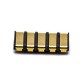 Battery Connectors 2.0PH 1.27H SMT Gold Plating 5 Pin Battery Contact Shrapnel Battery Connectors 2.0PH 1.27H SMT Gold Plating 5 Pin Battery Contact Shrapnel