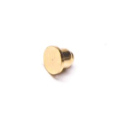 Battery Pogo Pin Connector Brass Gold Plating Solder Single Core Side-mounted Shaped Series