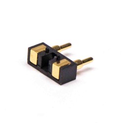 Brass Pogo Pin Connector 2 Pin 5MM Pitch Solder Multi Pin Series Flat Type