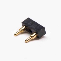 Brass Pogo Pin Connector 2 Pin 5MM Pitch Solder Multi Pin Series Flat Type