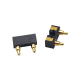 Brass Pogo Pin Connector 2 Pin 5MM Pitch Solder Multi Pin Series Flat Type Brass Pogo Pin Connector 2 Pin 5MM Pitch Solder Multi Pin Series Flat Type