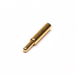 Brass Pogo Pin Connector Gold Plating Single Core Solder Shaped Series Straight G Type