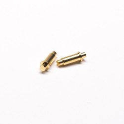Brass Pogo Pin Connector Single Core Brass Gold Plating Solder Shaped Plug-in Type