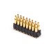 Double Row Pogo Pin Connector 16 Pin 2MM Pitch Gold Plating Side-mounted Double Row Pogo Pin Connector 16 Pin 2MM Pitch Gold Plating Side-mounted