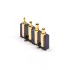 High Density Pogo Pin Connector Multi Pin Series Flat Solder 4 Pin Brass 2.5MM High Density Pogo Pin Connector Multi Pin Series Flat Solder 4 Pin Brass 2.5MM