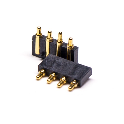High Density Pogo Pin Connector Multi Pin Series Flat Solder 4 Pin Brass 2.5MM High Density Pogo Pin Connector Multi Pin Series Flat Solder 4 Pin Brass 2.5MM