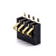 Lithium Batteries 4 Pin Pitch 2.5MM Battery Connector 3.0H PCB Mount Gold Plating Lithium Batteries 4 Pin Pitch 2.5MM Battery Connector 3.0H PCB Mount Gold Plating