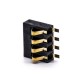 Lithium Batteries 4 Pin Pitch 2.5MM Battery Connector 3.0H PCB Mount Gold Plating Lithium Batteries 4 Pin Pitch 2.5MM Battery Connector 3.0H PCB Mount Gold Plating