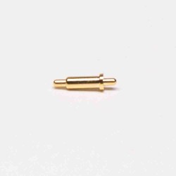 Micro Pogo Pin Connector Solder Plug-in Type Brass Gold Plating Single Core Shaped