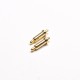 Pogo Pin Assembly Floating Installation Straight Double Head Brass Gold Plating Pogo Pin Assembly Floating Installation Straight Double Head Brass Gold Plating