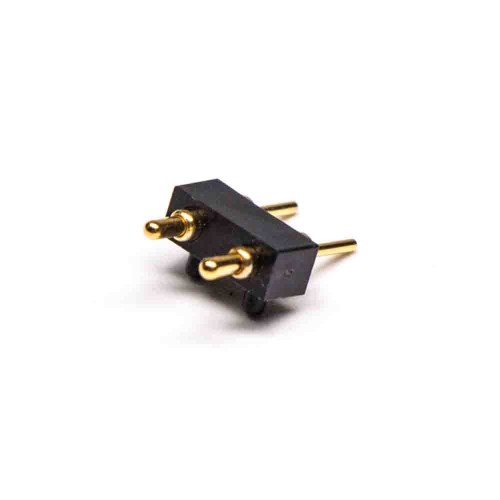 Pogo Pin Battery Connector 2 Pin Single Row Plug-in Type 3.5MM Pitch Insert Welding