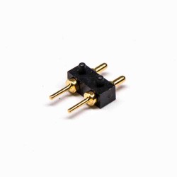 Pogo Pin Battery Connector 2 Pin Single Row Plug-in Type 3.5MM Pitch Insert Welding
