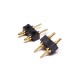 Pogo Pin Battery Connector 2 Pin Single Row Plug-in Type 3.5MM Pitch Insert Welding