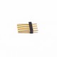 Pogo Pin Connector 4 Pin T Type Brass Gold Plating 2.5MM Pitch Single Row Thickness 2MM Pogo Pin Connector 4 Pin T Type Brass Gold Plating 2.5MM Pitch Single Row Thickness 2MM