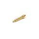 Pogo Pin Connector Brass Single Core Shaped Plug-in Type Solder Gold Plating Straight Pogo Pin Connector Brass Single Core Shaped Plug-in Type Solder Gold Plating Straight