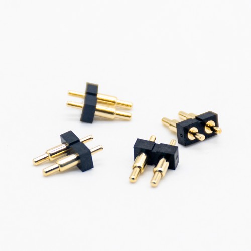 Pogo Pin Connectors Plug-in Gold Plating Brass 2 Pin Solder Shaped Series Pogo Pin Connectors Plug-in Gold Plating Brass 2 Pin Solder Shaped Series