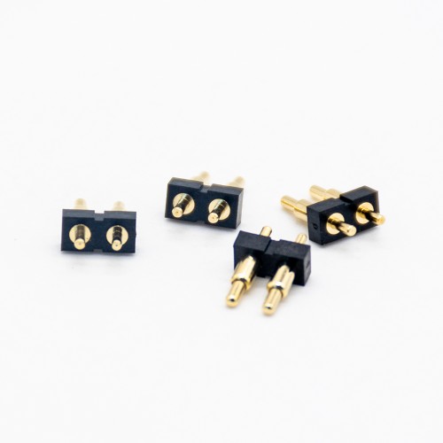 Pogo Pin Connectors Plug-in Gold Plating Brass 2 Pin Solder Shaped Series Pogo Pin Connectors Plug-in Gold Plating Brass 2 Pin Solder Shaped Series