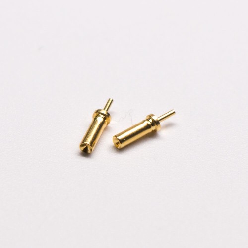 Pogo Pin Gold Plated Shaped Series T Type Brass Straight Solder Single Core Pogo Pin Gold Plated Shaped Series T Type Brass Straight Solder Single Core