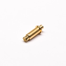 Pogo Pin Gold Plated Solder Shaped Series Plug-in Type Brass Straight
