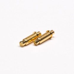 Pogo Pin Gold Plated Solder Shaped Series Plug-in Type Brass Straight