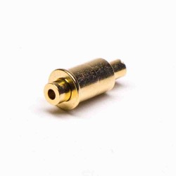 Pogo Pin Header Single Core Shaped Plug-in Brass Straight Gold Plating
