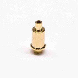 Pogo Pin Header Single Core Shaped Plug-in Brass Straight Gold Plating