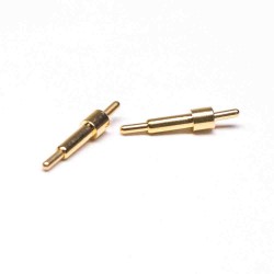 Pogo Pin Nexus Single Core Straight Solder Shaped Plug-in Type Brass Gold Plating