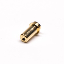 Pogo Pin Single Contact Connector Shaped Series Plug-in Type Brass Gold Plating