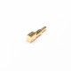 Pogo Pin Soldering Connector Single Core Shaped Flat Type Brass Straight Gold Plating Pogo Pin Soldering Connector Single Core Shaped Flat Type Brass Straight Gold Plating