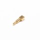 Pogo Pin Soldering Connector Single Core Shaped Flat Type Brass Straight Gold Plating Pogo Pin Soldering Connector Single Core Shaped Flat Type Brass Straight Gold Plating