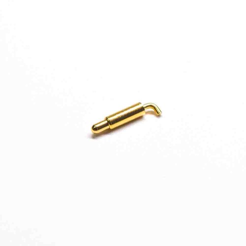 Pogo Pin Types Single Core Brass Gold Plating Needle Shaft Tail Bend Pogo Pin Types Single Core Brass Gold Plating Needle Shaft Tail Bend