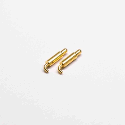 Pogo Pin Types Single Core Brass Gold Plating Needle Shaft Tail Bend Pogo Pin Types Single Core Brass Gold Plating Needle Shaft Tail Bend